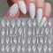 Halloween Skull Nail Art Stickers Skeleton Bones Nail Art Decals 3 Sheets 5D Embossed Finger Skull Nail Stickers Self-Adhesive Hand Bones Nail Sliders Halloween DIY Manicure Supplies for Women Girls